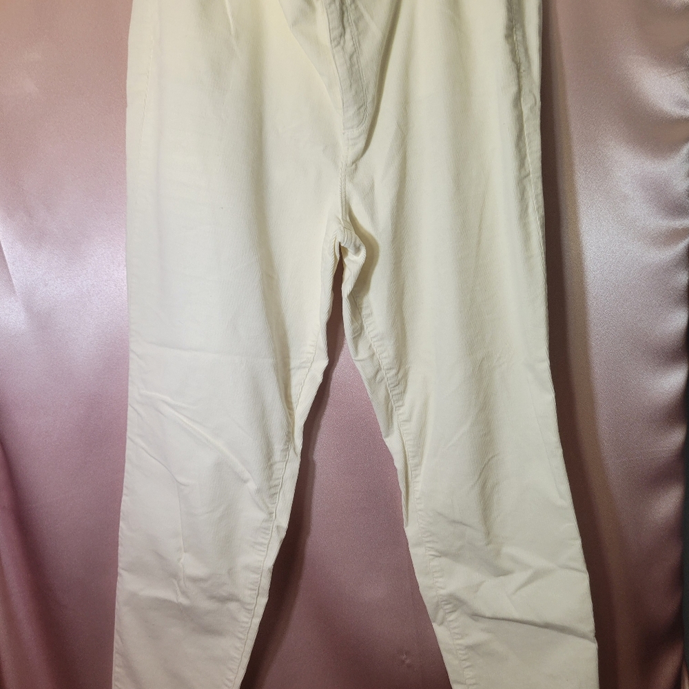 Talbots Ivory Corduroy Jeggings